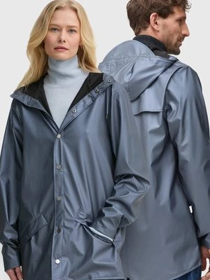 Rains kurtka przeciwdeszczowa Jacket W3 kolor niebieski przejściowa oversize 12010-36