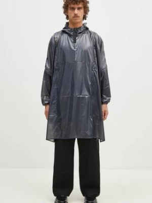 Rains kurtka przeciwdeszczowa Long Ultralight Anorak 18810 kolor czarny przejściowa 18810.BLACK