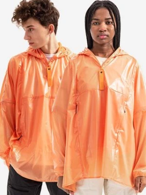 Rains kurtka przeciwdeszczowa Ultralight Anorak 18760 kolor pomarańczowy przejściowa oversize 18760.ORANGE