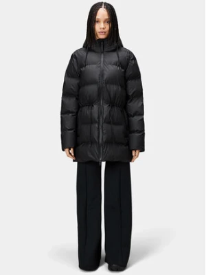 Rains Kurtka zimowa 15160 Czarny Relaxed Fit