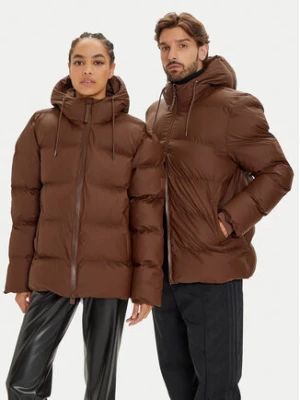 Rains Kurtka zimowa Unisex 15120 Brązowy Regular Fit