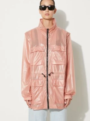 Rains parka przeciwdeszczowa Shadow Zip Off Parka 1846 kolor różowy przejściowa 1846.SHADOWBLUSH