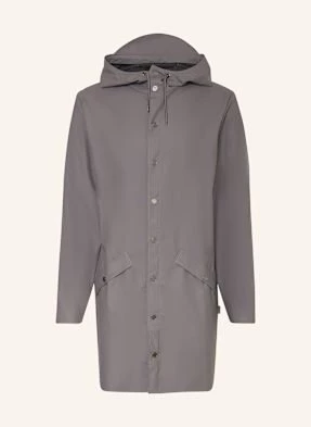 Rains Płaszcz Przeciwdeszczowy Long Jacket w3 grau