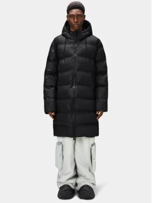 Rains Płaszcz zimowy 15130 Czarny Regular Fit