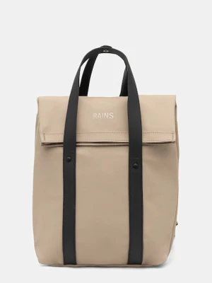 Rains plecak 12780 2 Way Tote Backpack Mini kolor beżowy duży gładki 12780