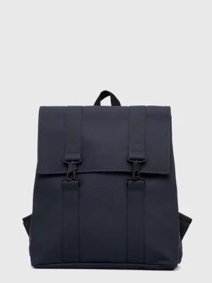 Rains plecak 13300 Backpacks kolor granatowy duży gładki