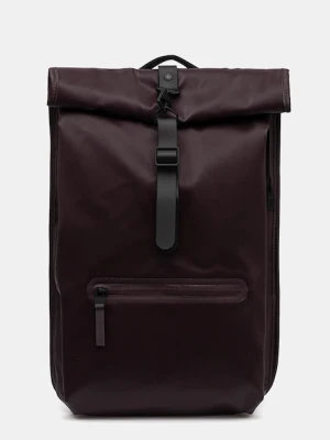 Rains plecak 13320 Rolltop Rucksack kolor brązowy duży gładki 13320