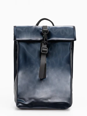 Rains plecak 13330 Rolltop Rucksack Mini kolor granatowy duży gładki 13330