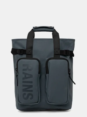 Rains plecak 14240 Texel Tote Backpack kolor szary duży gładki 14240