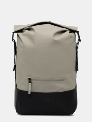 Rains plecak 14320 Trail Rolltop Backpack kolor zielony duży gładki 14320