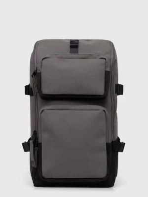 Rains plecak 14330 Backpacks kolor szary duży gładki