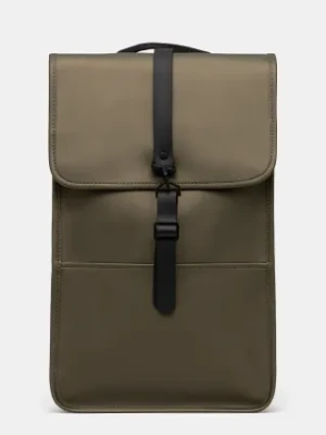 Rains plecak Backpack W3 kolor zielony duży gładki 13000