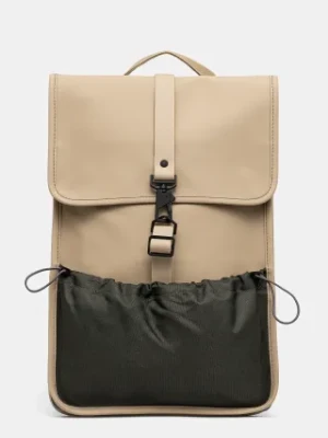 Rains plecak Mix Backpack Mini kolor beżowy duży gładki 14280