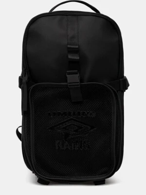 Rains plecak Rains x Umbro kolor czarny duży gładki 20870.01