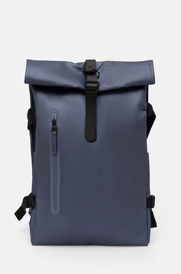 Rains plecak Rolltop Rucksack Large W3 kolor niebieski duży gładki 14590-36