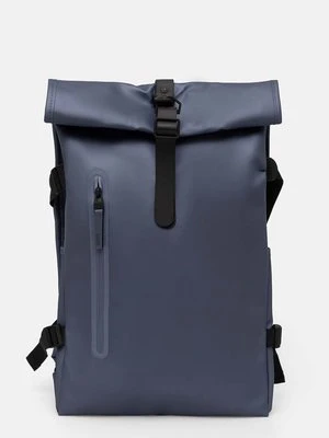 Rains plecak Rolltop Rucksack Large W3 kolor niebieski duży gładki 14590-36