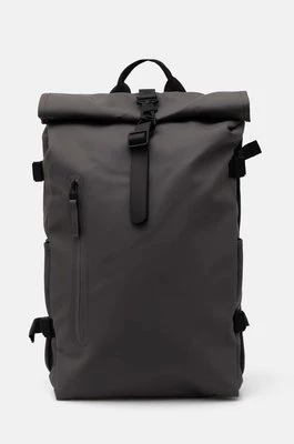 Rains plecak Rolltop Rucksack Large W3 kolor szary duży gładki 14590-13