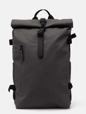 Rains plecak Rolltop Rucksack Large W3 kolor szary duży gładki 14590-13