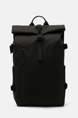 Rains plecak Rolltop Rucksack Large W3 kolor zielony duży gładki 14590-03