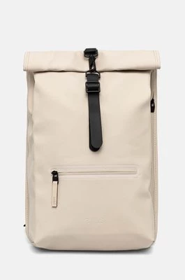 Rains plecak Rolltop Rucksack W3 kolor beżowy duży gładki 13320-26