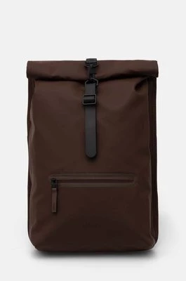 Rains plecak Rolltop Rucksack W3 kolor brązowy duży gładki 13320-23