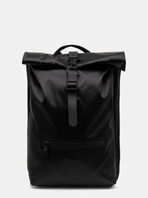 Rains plecak Rolltop Rucksack W3 kolor czarny duży gładki 13320.84
