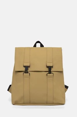 Rains plecak Rolltop Rucksack W3 kolor zielony duży gładki 13320-44