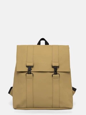 Rains plecak Rolltop Rucksack W3 kolor zielony duży gładki 13320-44