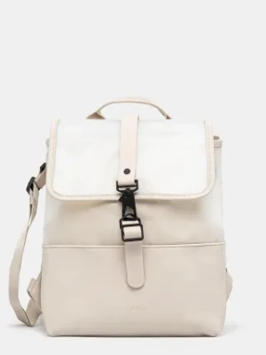 Rains plecak Split Bucket Backpack W3 kolor beżowy duży gładki 14140.107