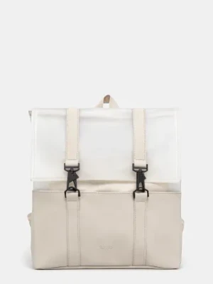 Rains plecak Split MSN Bag Mini W3 kolor beżowy duży gładki 14290.107