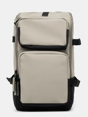 Rains plecak Trail Cargo Backpack W3 kolor zielony duży gładki 14330