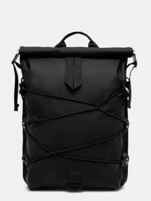 Rains plecak Trail Cord Rolltop Backpack W3 kolor czarny duży gładki 14480