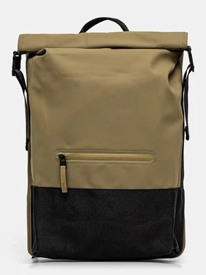 Rains plecak Trail Rolltop Backpack W3 kolor zielony duży gładki 14320-44