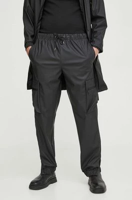 Rains spodnie dresowe 18850 Pants kolor czarny gładkie