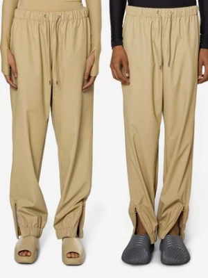 Rains spodnie dresowe Pants Regular 18560 kolor beżowy