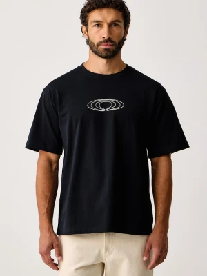 Rains T-shirt męski bawełniany Classic T-shirt Splash czarny