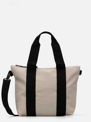 Rains torba Tote Bag Micro W3 kolor beżowy 14180-26