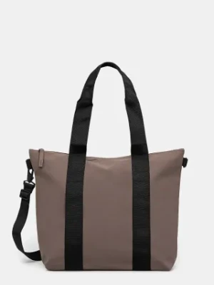 Rains torba Tote Bag Mini W3 kolor brązowy 14160.110