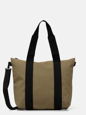 Rains torba Tote Bag Mini W3 kolor zielony 14160-44