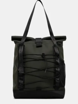 Rains torba Trail Rolltop Tote Bag W3 kolor zielony 13390
