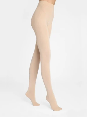 Rajstopy damskie ciepłe i miękkie z kaszmirem kremowe Cashmere D09 Marilyn
