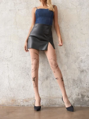 Rajstopy damskie z wzorem graffiti Banksy Bomber 2 Marilyn