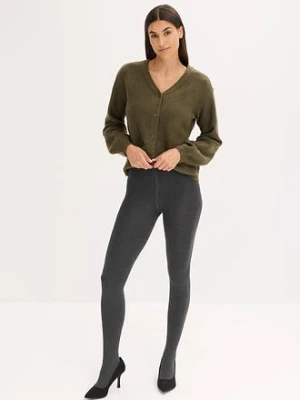 Rajstopy ocieplane ze spodnią stroną z polaru 140den bonprix