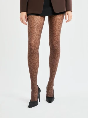 Rajstopy przezroczyste we wzory - 30D Etam