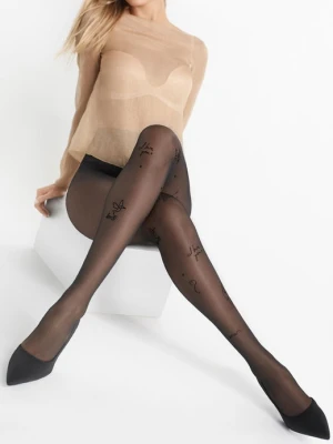 Rajstopy z napisami i grafiką Natti B05 Marilyn