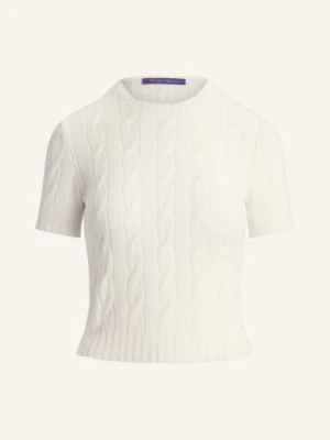 Ralph Lauren Collection Dzianinowa Koszulka Z Kaszmiru beige
