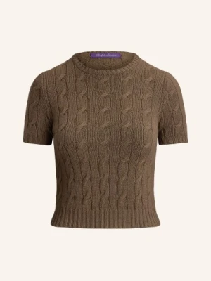 Ralph Lauren Collection Dzianinowa Koszulka Z Kaszmiru braun