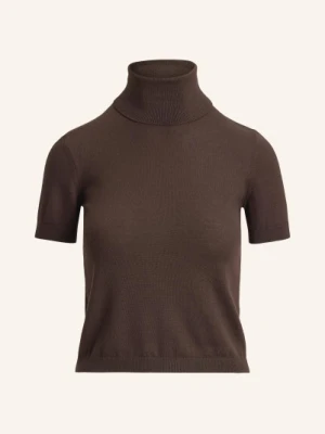 Ralph Lauren Collection Dzianinowa Koszulka Z Kaszmiru braun CIEMNOBRĄZOWY