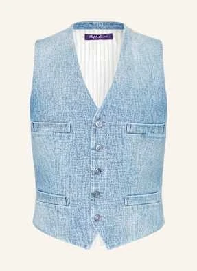 Ralph Lauren Collection Kamizelka Jeansowa Presling Z Mieszanki Materiałów blau