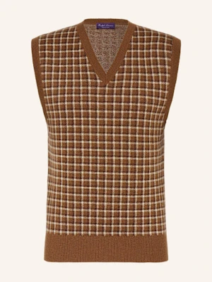 Ralph Lauren Purple Label Bezrękawnik Z Kaszmiru braun